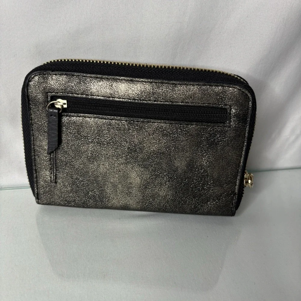 Juicy Couture black/gold compact wristlet Y2K Millennial 2000s